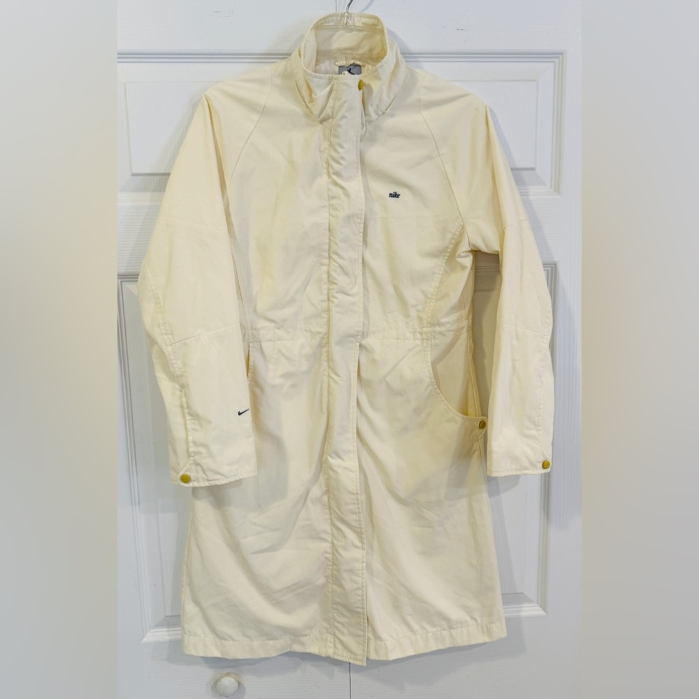 Nike Pale Yellow long Raincoat